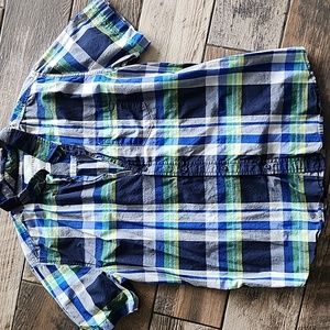 Aeropostale Plaid Short Sleeve Button-up